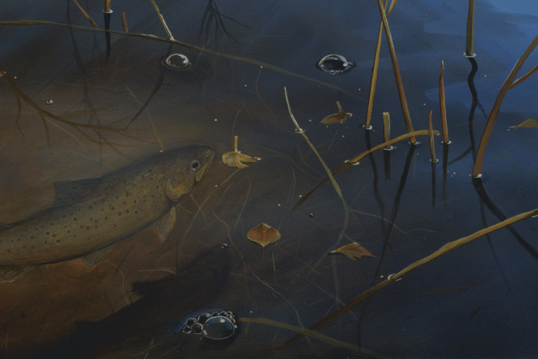 Detail of new fishy painting