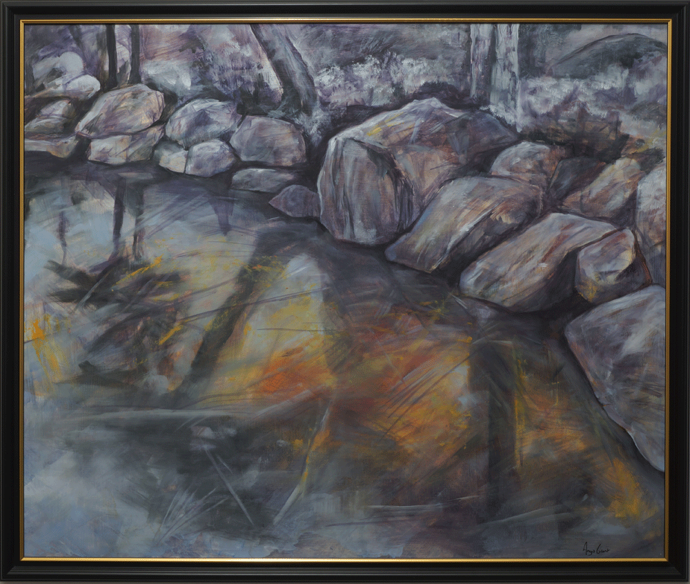 Angus Grant painting of Ice on the Green Loch