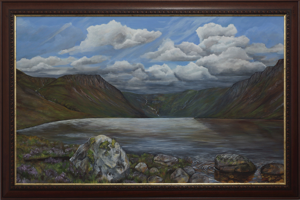 Angus grant fine art painting highland landscape loch Einich