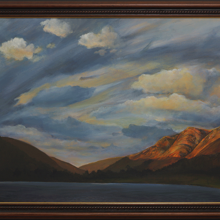 Angus Grant painting of Loch Lochy