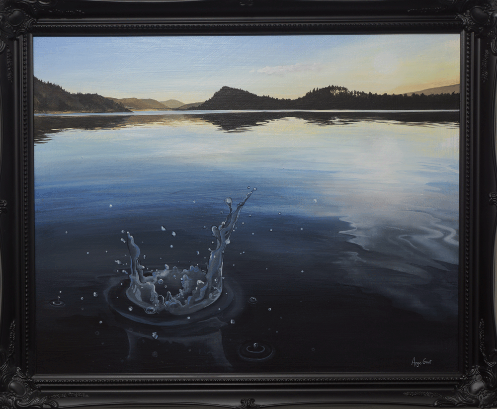 Angus Grant painting of Loch Pityoulish