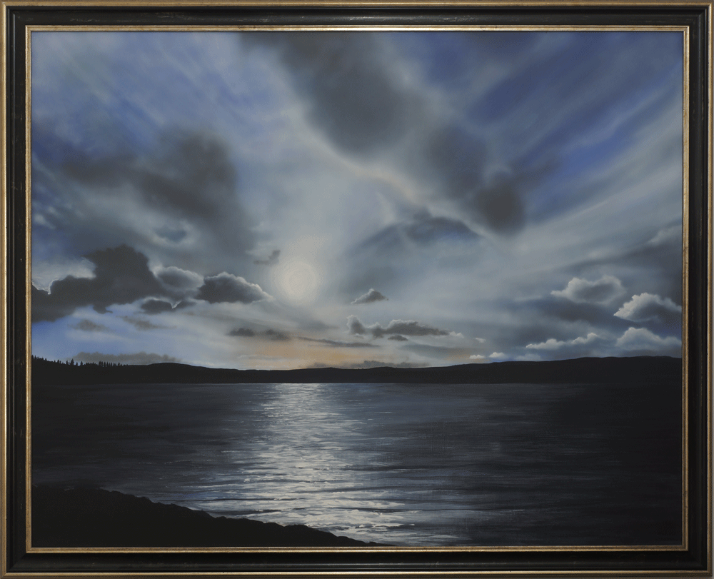 Angus Grant painting of Lochindorb
