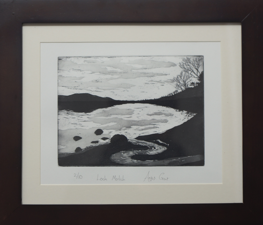 Art print Loch Morlich by Angus Grant Art,