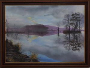 Loch Mallachie fine art acrylic painting