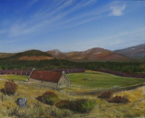 Rynettin, fine art landscape painting, angus grant