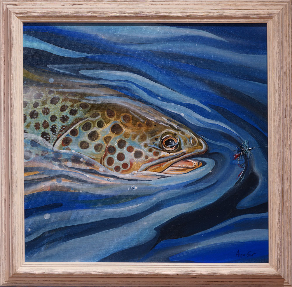 Blue Zulu painting by Angus Grant