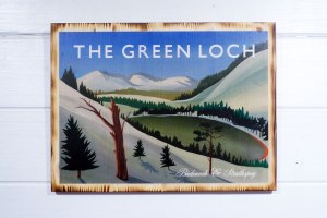 The Green Loch pine print by Angus Grant Art