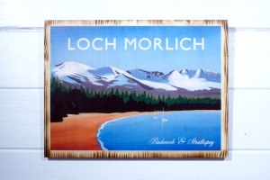 Loch Morlich Beach pine print by Angus Grant Art