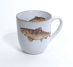 Trout Chunky Mug by Angus Grant Art