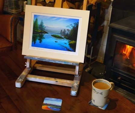 Cool Blue Stream Giclee Print by Angus Grant