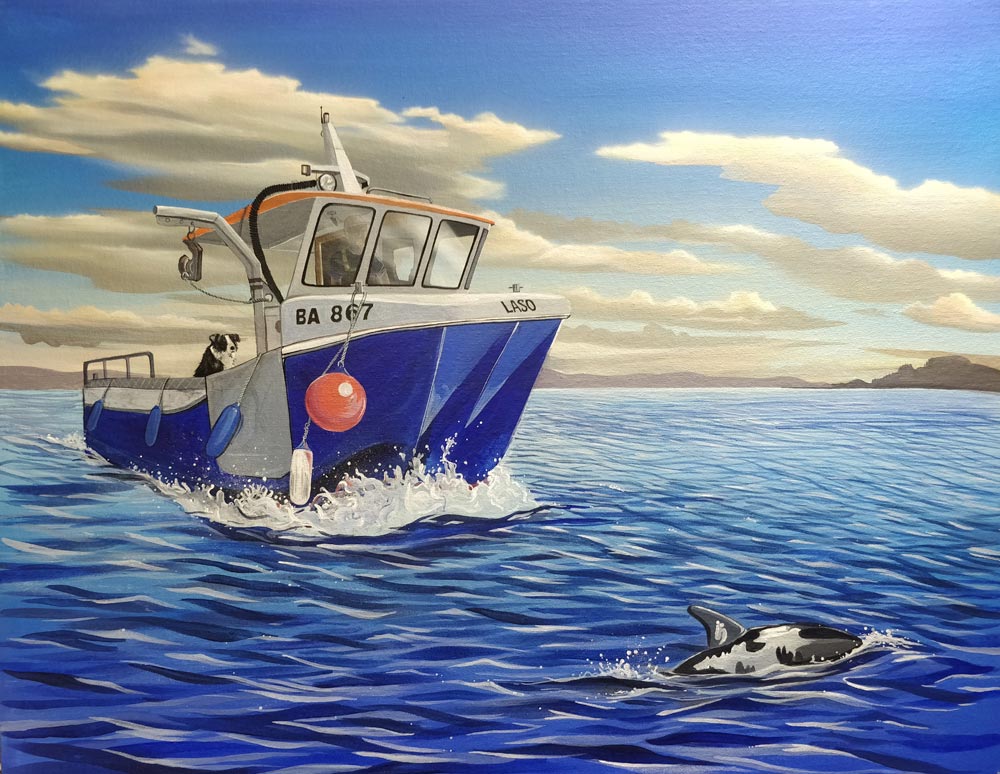 Craig's Boat by Angus Grant Art