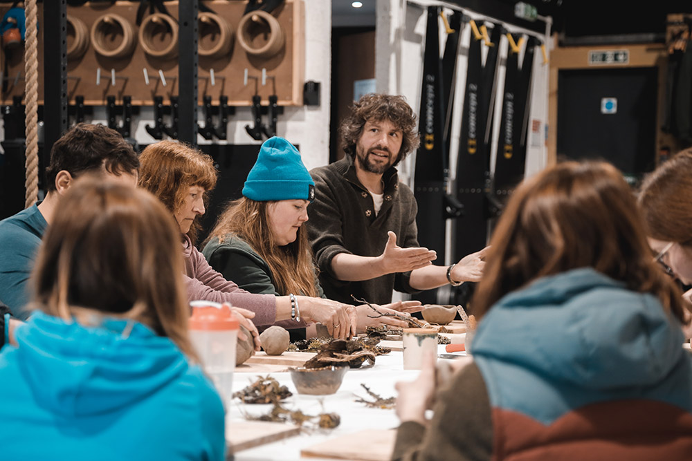 Angus Grant at Yoga and Ceramics workshop