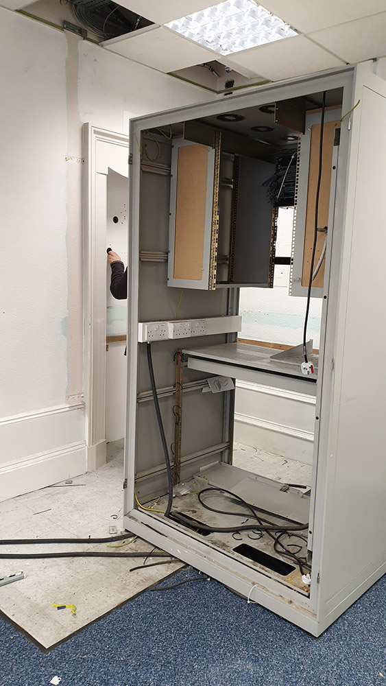 Metal box at Former Bank of Scotland