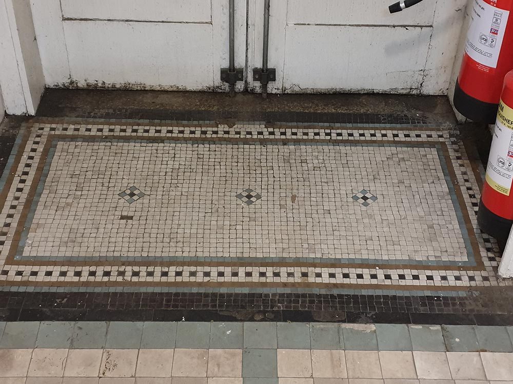 Floor mosaic. Bank of Scotland